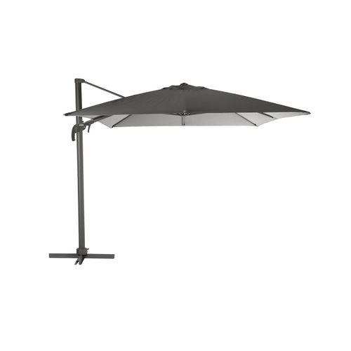 Parasol Déporté Et Inclinable Carré Ardoise Elea - 3 X 3 M - Hespéride