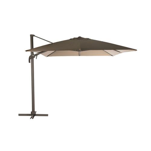 Parasol Déporté Et Inclinable Carré Noisette Elea - 3 X 3 M - Hespéride