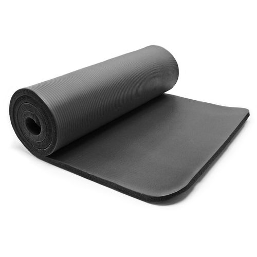 Tapis De Yoga 190 X 100 X 1,5cm Physio Fitness Aérobic Gym Antidérapante Extra Épais Noir Helloshop26 16_0001548