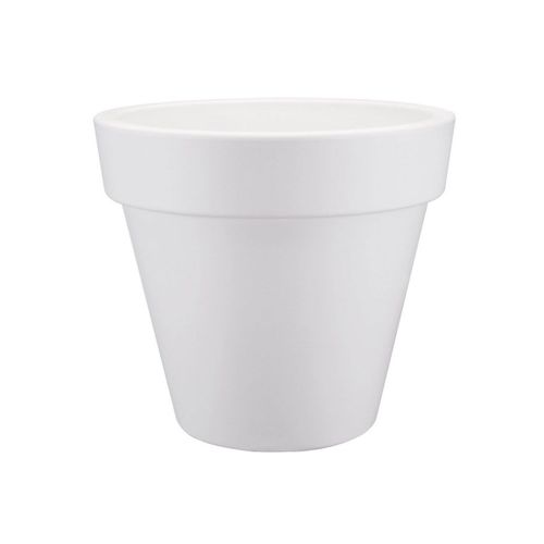Pot De Fleur Rond Pure Round Ø 50 X H.44 Cm - Blanc