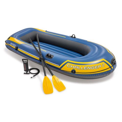 Kit Bateau Gonflable 2 Places Challenger 2 Avec Rames Et Gonfleur - Intex