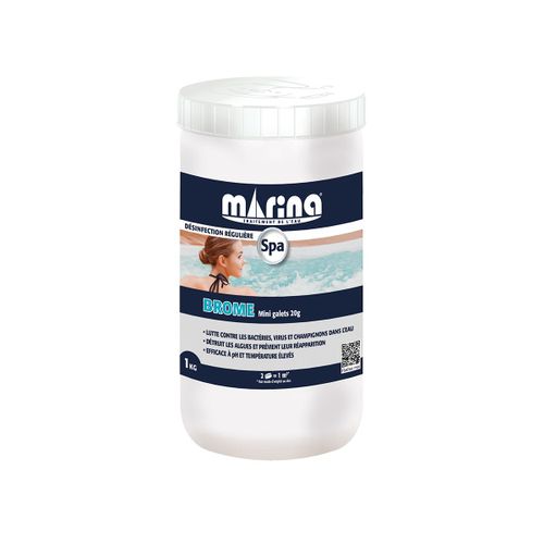 Brome en galets pour spa gonflable 1 kg - Marina