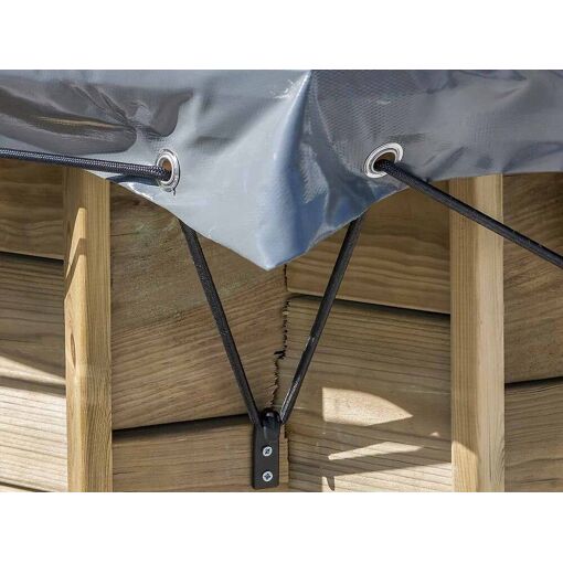 B&acirc;che d'hivernage pour piscine bois ronde Lili &Oslash; 2,80 m
