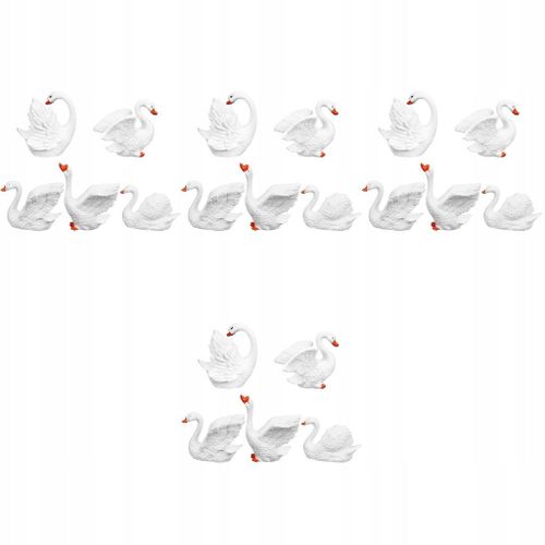 20pcs Party Favors Statue De Cygne De Jardin Pour Les Enfants