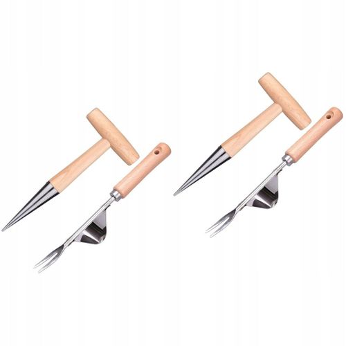 Patio Ergonomic Weeder Ensemble de semoir a oignons Houe 2 ensembles