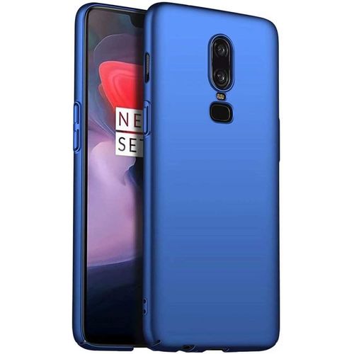 Coque Oneplus 6 Anti-Chute Pc Dur Ultra Mince Anti-Rayures Protecteur Pour Pour Oneplus 6 Cas-Bleu