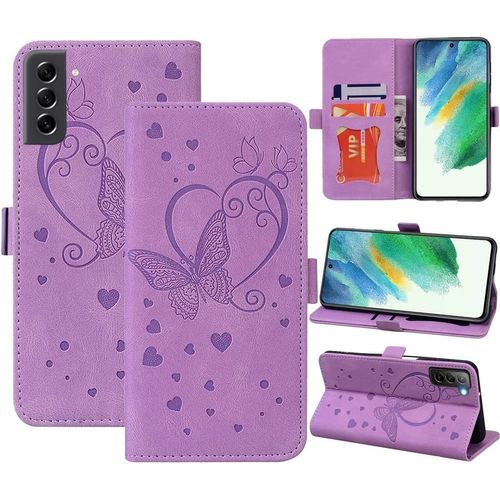 Coque Samsung Galaxy S21 Fe 5g, Samsung S21 Fe, Flip Case En Protecion Pour Samsung Galaxy S21 Fe, Violet