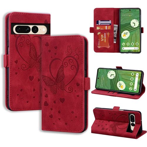 Coque Google Pixel 7 Pro Google Pixel 7 Pro Flip Case En Protecion Pour Google Pixel 7 Pro, Rouge