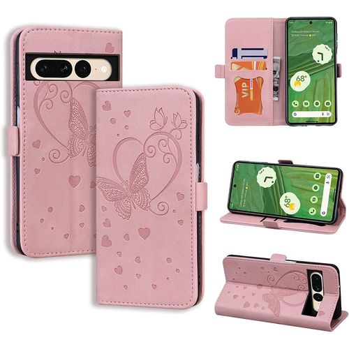 Coque Google Pixel 7 Pro Google Pixel 7 Pro Flip Case En Protecion Pour Google Pixel 7 Pro, Rose