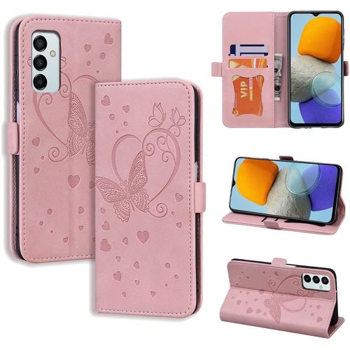 Coque Samsung Galaxy A23 5g / A23 4g Flip Case En Protecion Pour Samsung Galaxy A23 5g/A23 4g/M23 5g, Rose