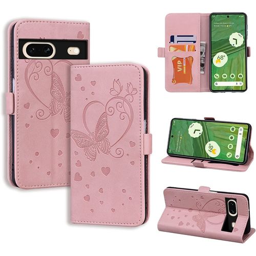 Coque Google Pixel 7 Google Pixel 7 Flip Case En Protecion Pour Google Pixel 7, Rose