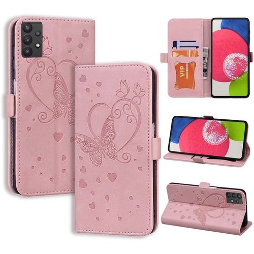 Coque Samsung A52s 5g Coque Samsung A52 5g&4g, Flip Case En Protecion Pour Samsung Galaxy A52 4g / A52 5g / A52s 5g, Rose