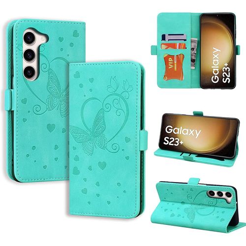 Coque Samsung Galaxy S23 Plus Samsung S23+ 5g Flip Case En Protecion Pour Samsung Galaxy S23 Plus 5g, Vert