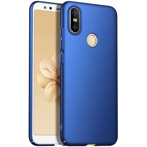 Coque Xiaomi Mi A2/Xiaomi 6x Anti-Chute Pc Dur Ultra Mince Anti-Rayures Protecteur Pour Pour Xiaomi Mi A2/Xiaomi 6x Cas-Bleu