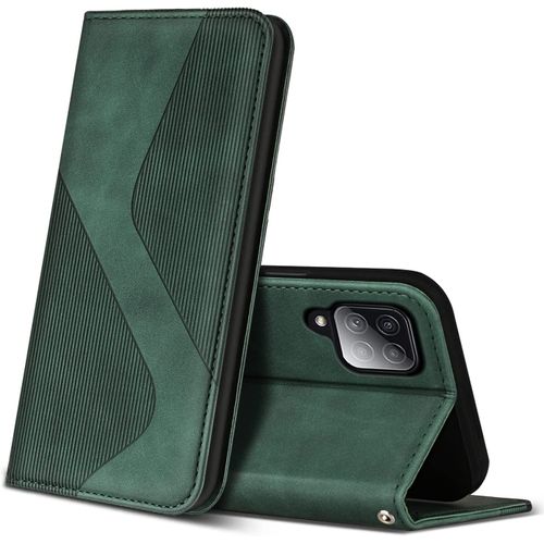 Coque Pour Samsung Galaxy A22 4g / M32 4g / M22 4g, Premium De [Magnetique], Clapet Folio Pour Samsung Galaxy A22 4g / M32 4g / M22 4g (Vert)
