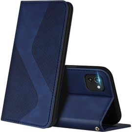Coque Pour Samsung Galaxy A03, Premium De [Emplacements Cartes] [Magnetique], Clapet Folio Pour Samsung A03 (Bleu)