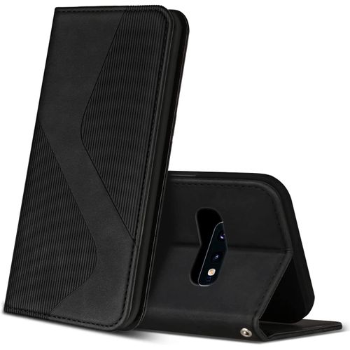 Coque Pour Samsung Galaxy S10e, Premium De [Emplacements Cartes] [Magnetique], Clapet Folio Pour Samsung Galaxy S10e (Noir)