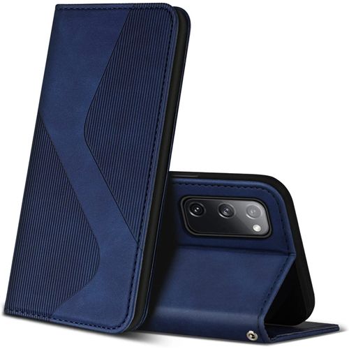 Coque Pour Samsung Galaxy S20 Fe, Premium De Protection, Clapet Folio Pour Samsung S20 Fe (Bleu)
