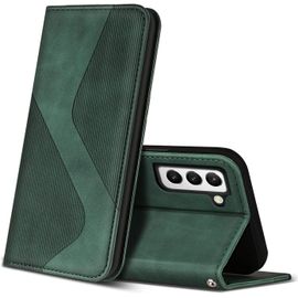 Coque Pour Samsung Galaxy S21 5g, Premium De [Emplacements Cartes] [Magnetique], Clapet Folio Pour Samsung Galaxy S21 5g (Vert)