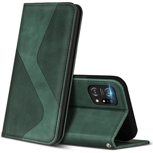 Coque Pour Oppo Find X5 5g, Premium De [Emplacements Cartes] [Magnetique], Clapet Folio Pour Oppo Find X5 5g (Vert)