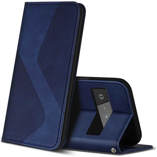 Coque Pour Google Pixel 6, Premium De [Emplacements Cartes] [Magnetique], Clapet Folio Pour Google Pixel 6 (Bleu)