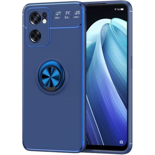 Coque De Pour Oppo Find X5 Lite 6.43"", Support De Bague Support De Voiture - Bleu