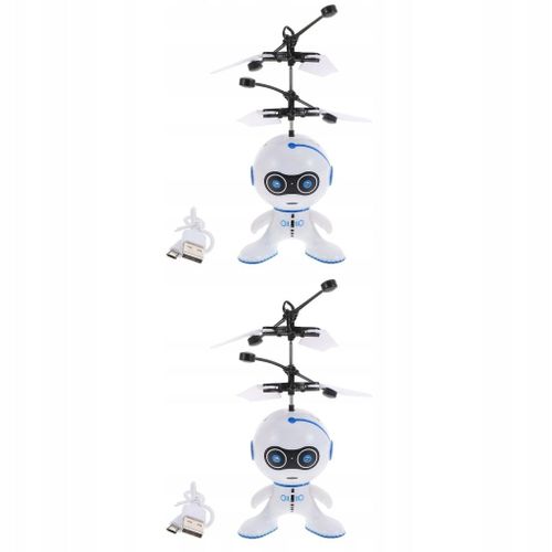 2x Enfants Rc Jouets Robot Petit Hélicoptere