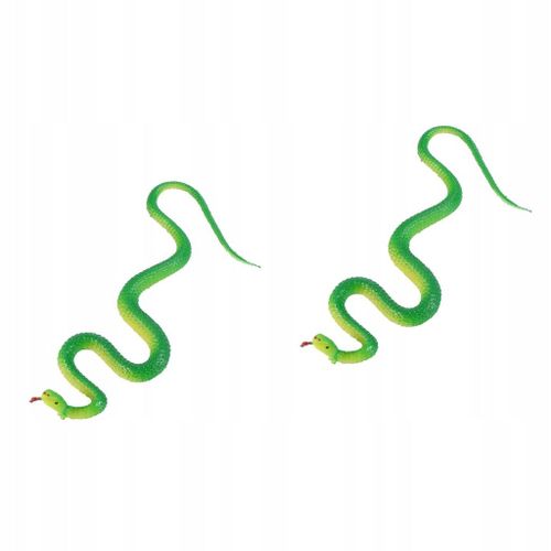 Serpent En Caoutchouc Pour Enfants Modele D'un Serpent Artificiel 2 Pieces