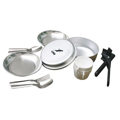 Cao Camping Popote Aluminium Scout Pour 2 Personnes 1,1 L