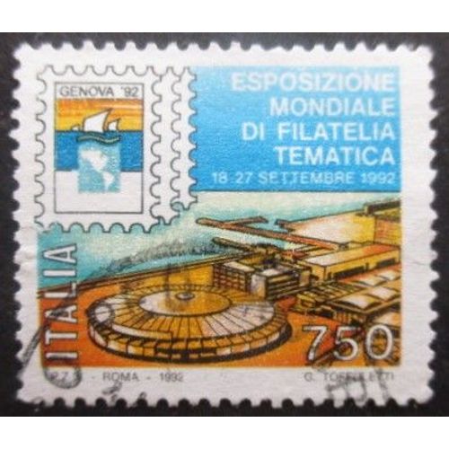 Italie N°1938 Expo Philatélique A Gènes Oblitéré