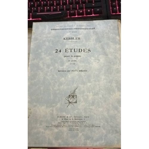 Kessler 24 Étude Pour Le Piano 