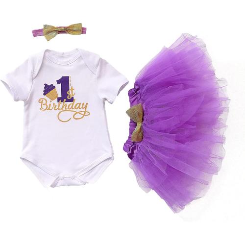 Smart Bébé Reborn Vêtements Gorgeous Purple Dress Vêtements Bébé
