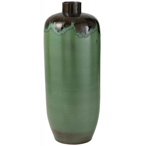 Paris Prix - Vase Design En Céramique "aline" 90cm Vert