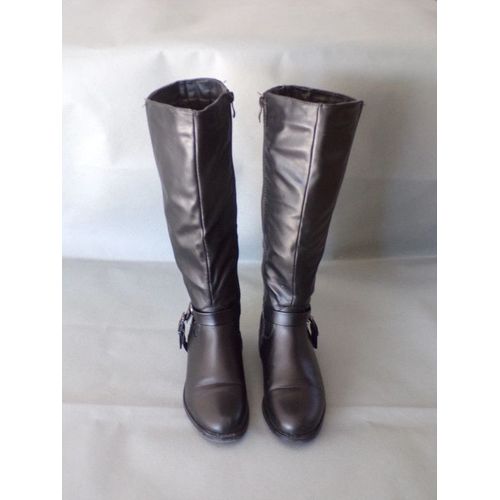 Bottes Fourrées À Talon De 2 Cm Noir Pointure 36