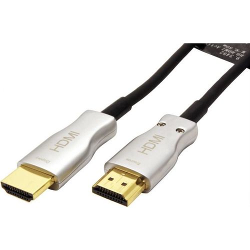 VALUE - Câble HDMI avec Ethernet - HDMI mâle pour HDMI mâle - 50 m - blindé - noir - support 4K, actif
