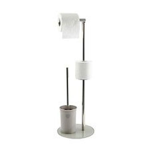 Msv Combin? Wc Inox Et Verre Taupe