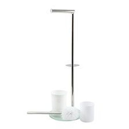 Msv Combin? Wc Inox Et Verre Blanc