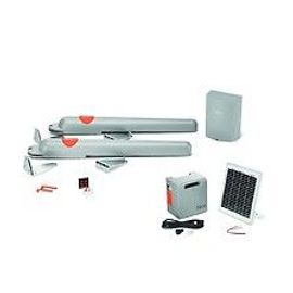 Kit motorisation pour portail battant ARIA START KIT 200 + Panneau solaire - Nice Home