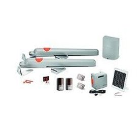 Kit motorisation pour portail battant ARIA START KIT 200 + Kit solaire et Photocellules - Nice Home