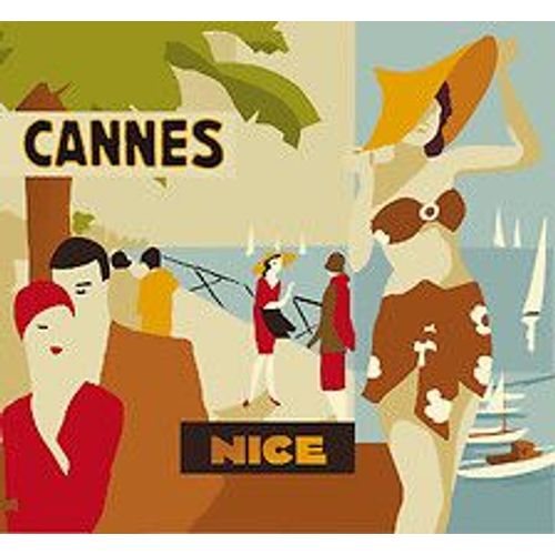 Papier peint panoramique intiss?, dessin d'une promenade ? deux en bord de mer, personnages glamours dans un m?lange de couleur, 250 cm X 270 cm
