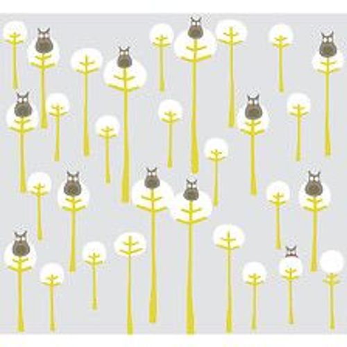 Papier peint panoramique intiss?, hiboux stylis? de couleurs pour d?coration d'enfant, 270 cm X 250 cm