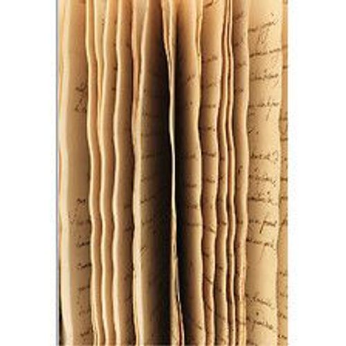 Papier peint panoramique intiss?, papier intiss?, cahier calligraphie, style vintage, document ancien de biblioth?que, 250 cm X 150 cm