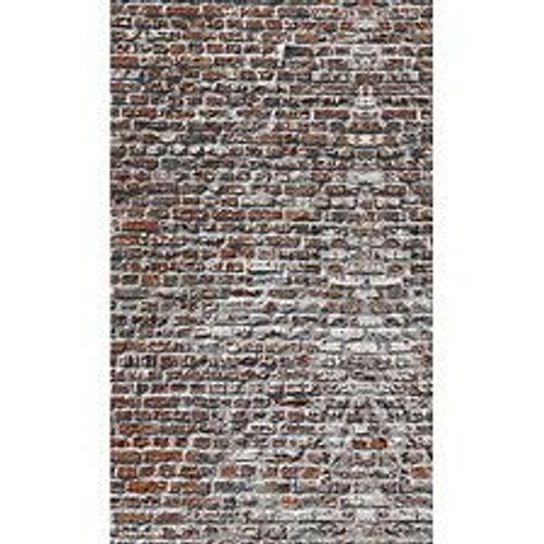Papier peint panoramique intiss?, papier intiss?, photo d'un mur de brique rouge, style loft industriel, 250 cm X 150 cm