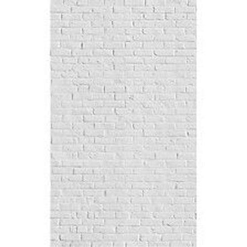 Papier peint panoramique intiss?, papier intiss?, photo d'un mur de brique blanc, style loft industriel, 250 cm X 150 cm