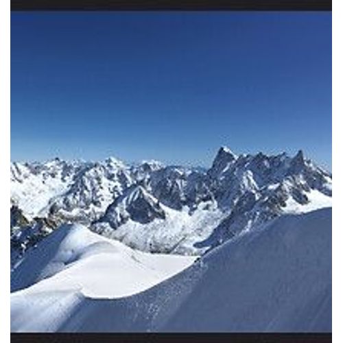 Papier peint panoramique intiss?, papier intiss?, photo de la montagne enneig?e, vu panoramique de la montagne et de la neige, 250 cm X 250 cm
