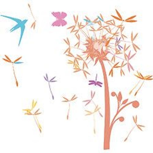 Papier peint panoramique intiss?, pissenlit XXL grandes fleurs de plante pissenlit, 270 cm X 250 cm