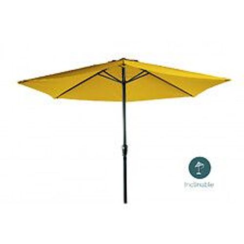 Parasol Jaune Solaire Inclinable 3m