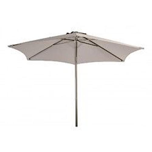 Parasol Rond Inclinable Coloris Gr?Ge Syst?Me Push Up 2,4m