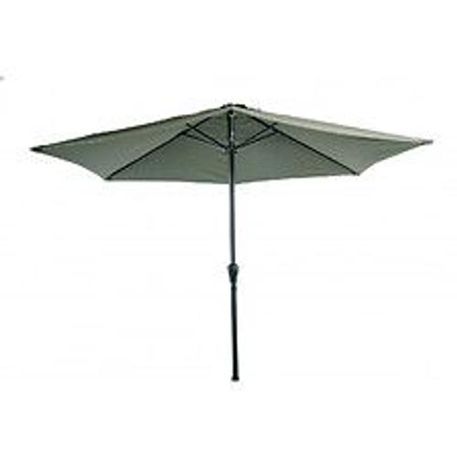 Parasol Rond Coloris Vert Kaki Et Mat En Aluminium 3m