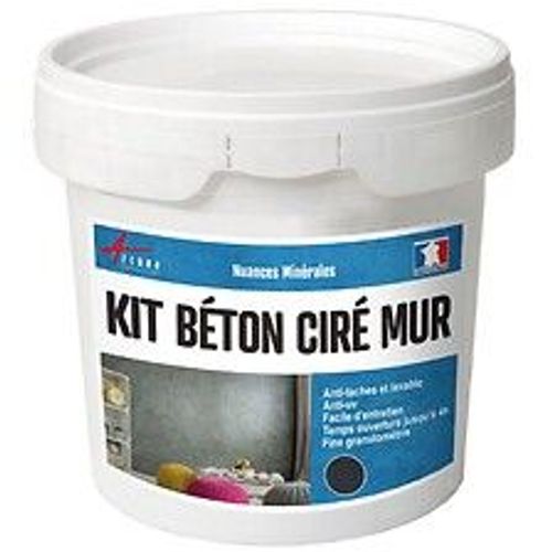 B?TON CIR? EN KIT : Sp?cial Murs - 10 m? - Satin?e Aronia Gris Noir - ARCANE INDUSTRIES
